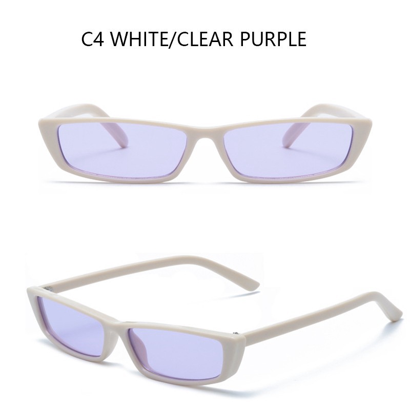 Kính mát gọng chữ nhật nhỏ thời trang nhiều màu tùy chọn