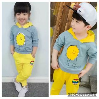 Đồ bộ thu đông có nón in hình khoai tâytd120-85-69