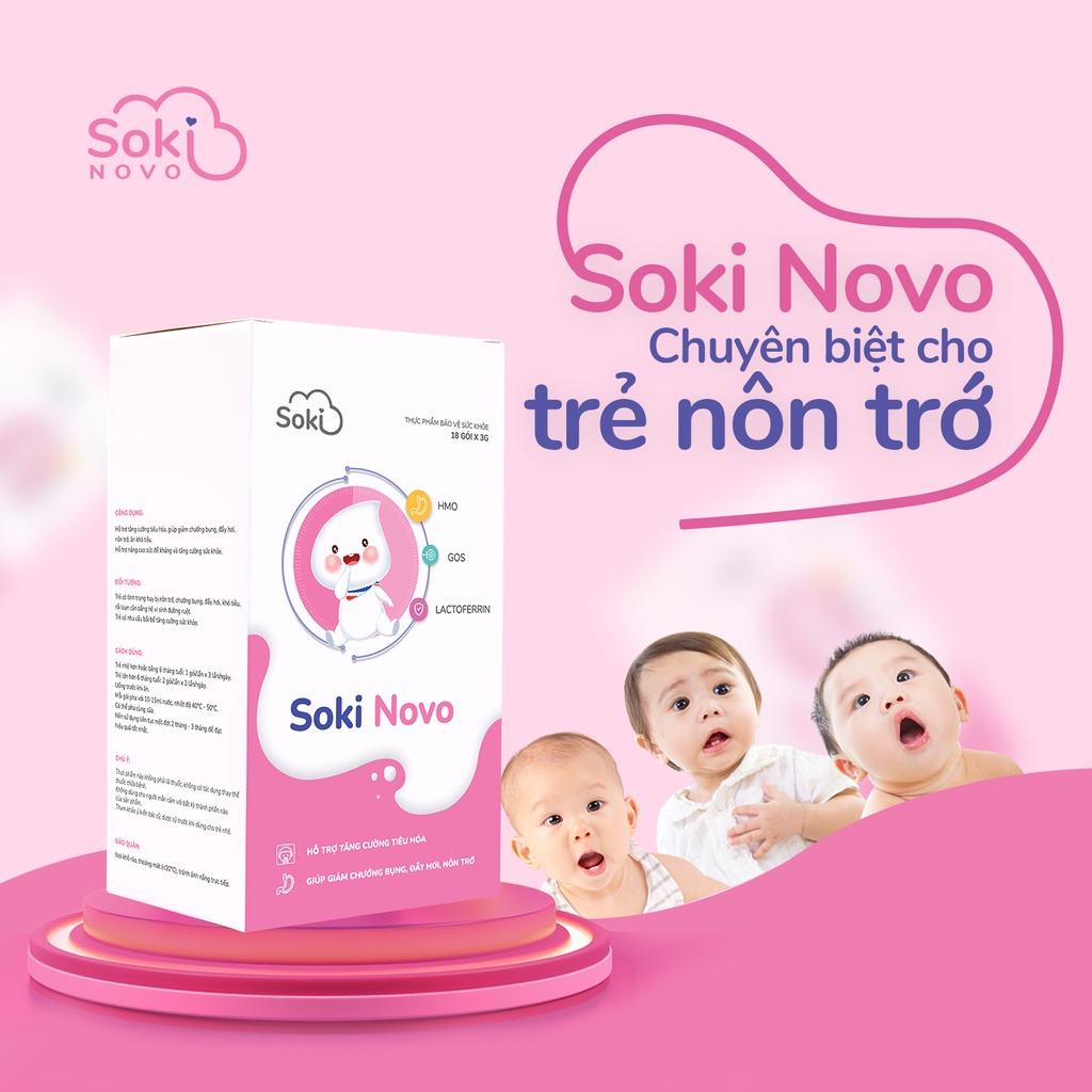 Soki Novo - Chuyên biệt cho trẻ nôn trớ từ sữa