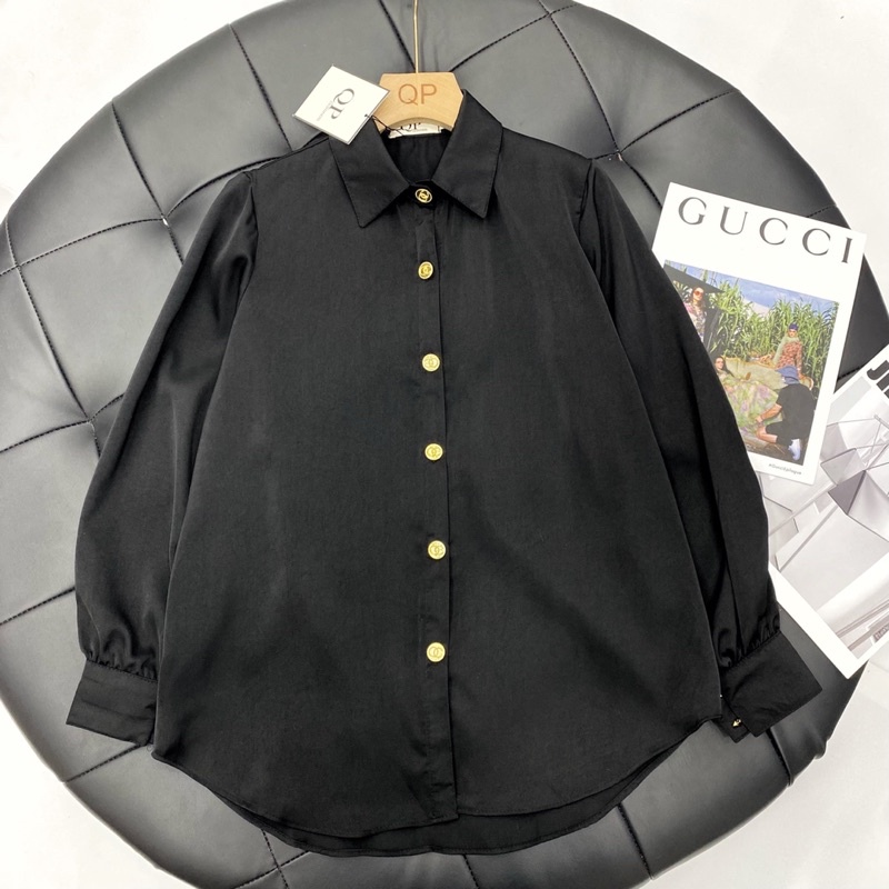 Áo sơ mi khuy đồng