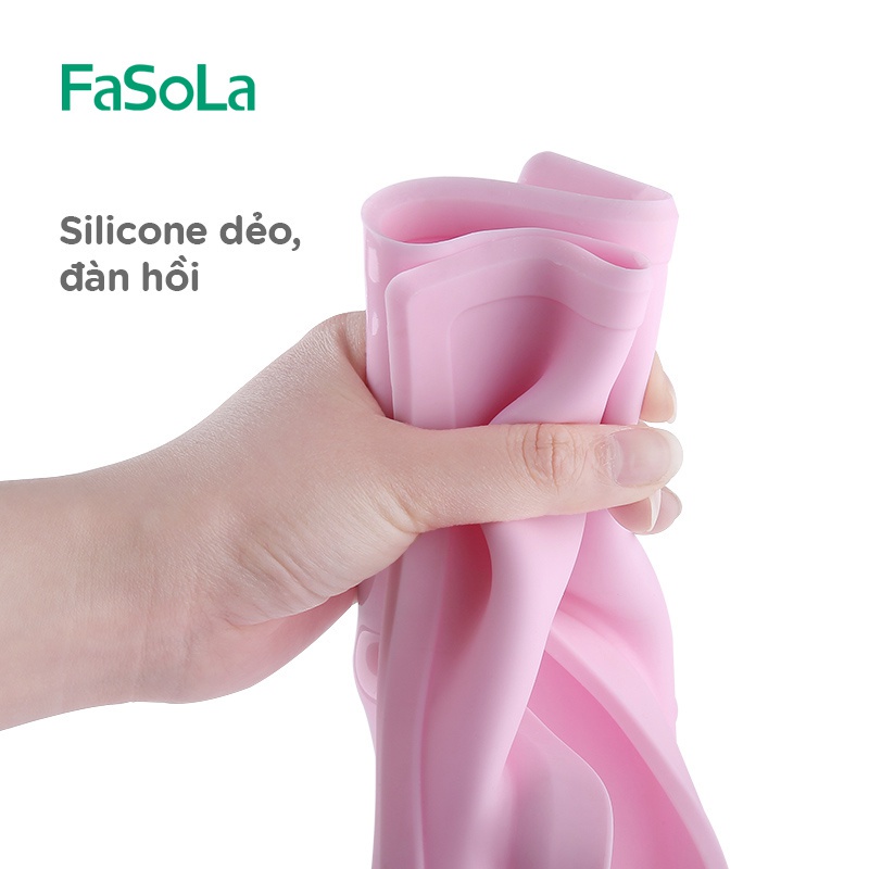 Khay ăn dặm BLW silicon hình thỏ con cho bé FASOLA FSLSH-017C