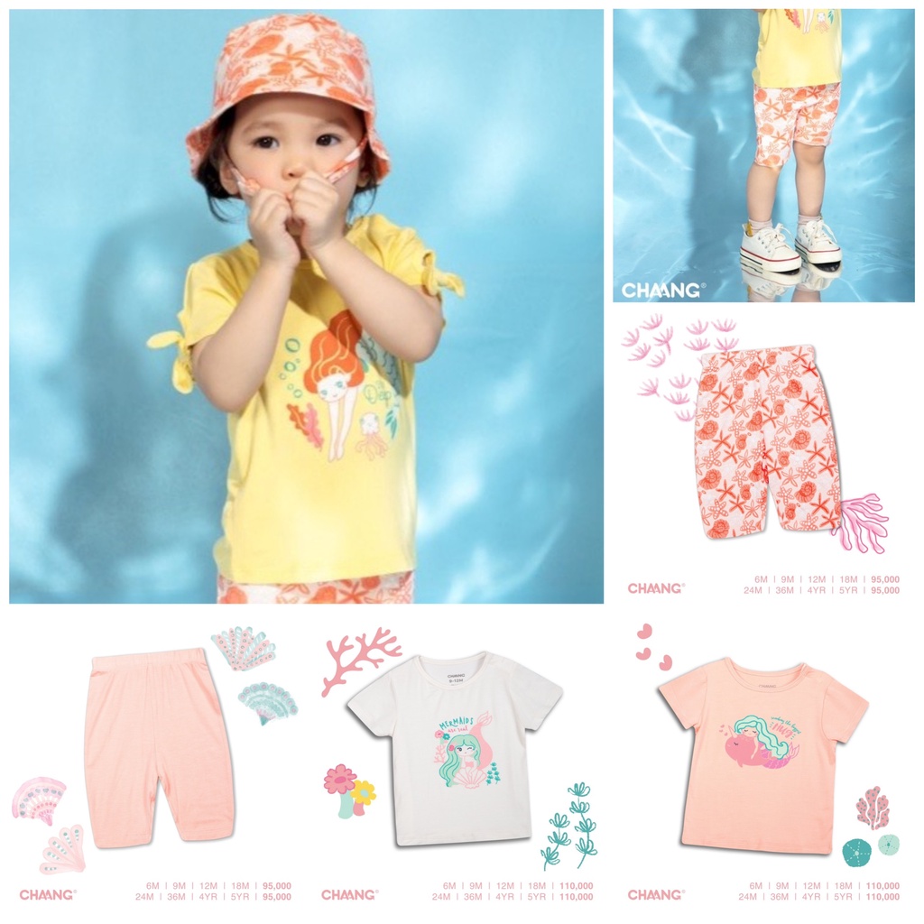 Áo Chaang, quần Chaang cho bé gái từ 3 tháng đến 5 tuổi SS2022D02