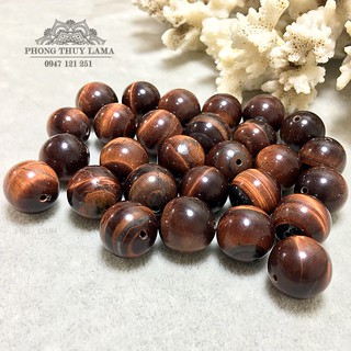 Nguyên liệu đá mắt hổ đỏ 12MM
