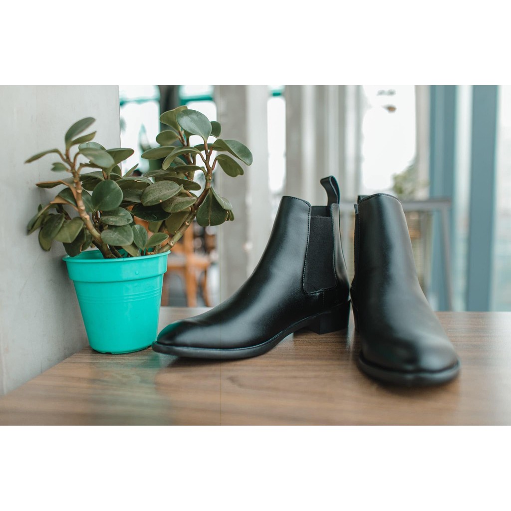 [ Bán lỗ xin 5⭐] Chelsea Boots Nam Da Mờ Đế 4cm