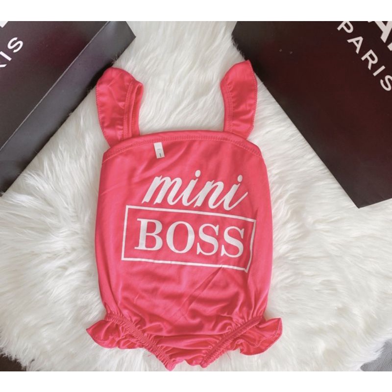 [GIÁ SỐC] Đồ bơi, Bikini Boss hồng (7-18kg)