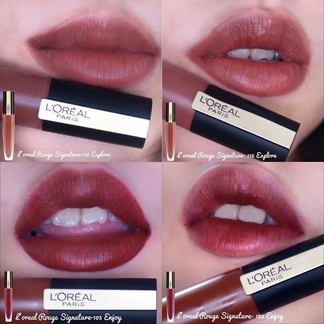 Son kem lì L'Oreal Rouge Signature Matte Lipstick