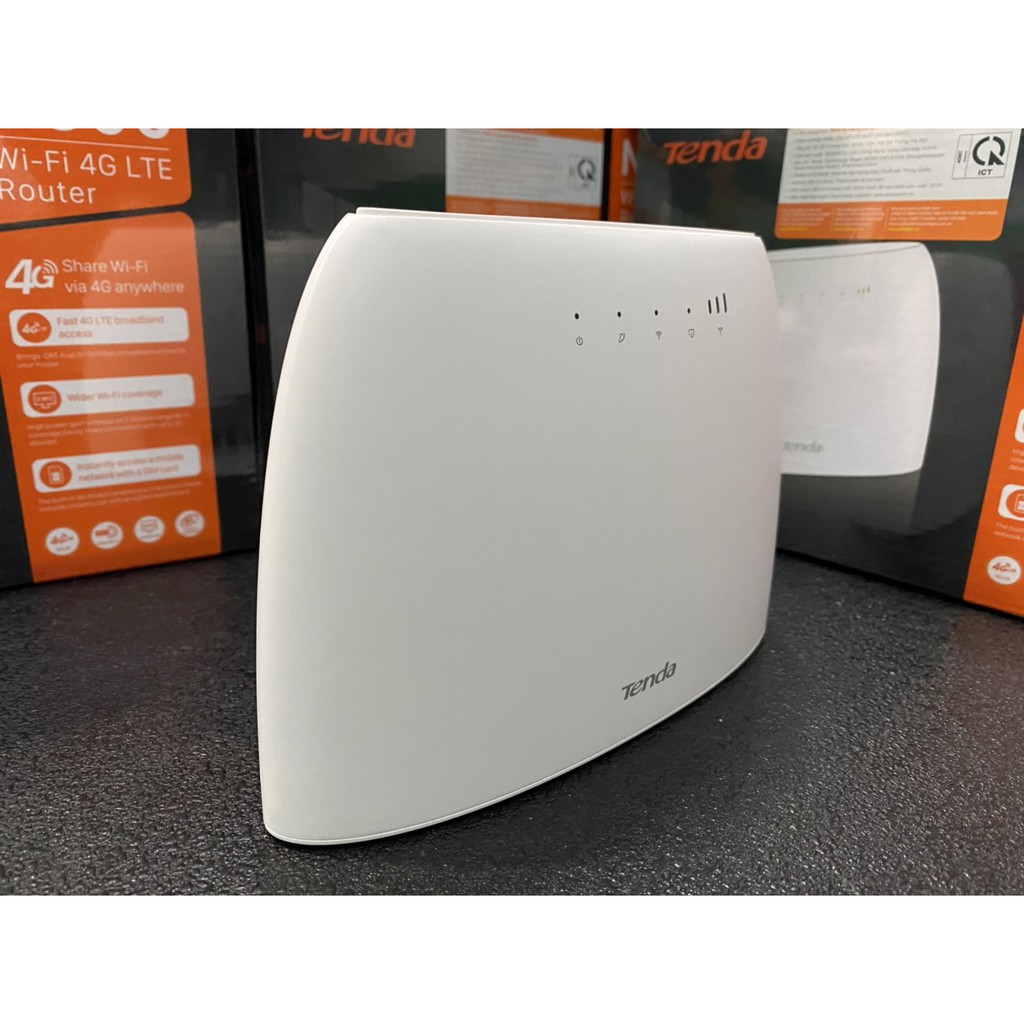 Bộ Phát Wifi 4G LTE Tenda 4G03 Có Cổng Lan Chuẩn N300 - Hàng Chính Hãng