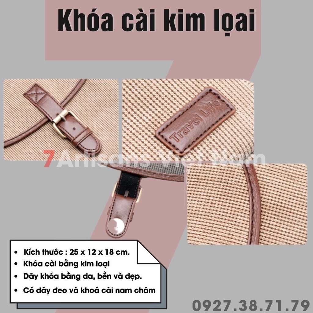 (SẴN) Túi máy ảnh thời trang Vintage - Chính hãng Tralvel Life - Nhỏ gọn - Thời trang cổ điển - Túi đựng máy ảnh cổ điển