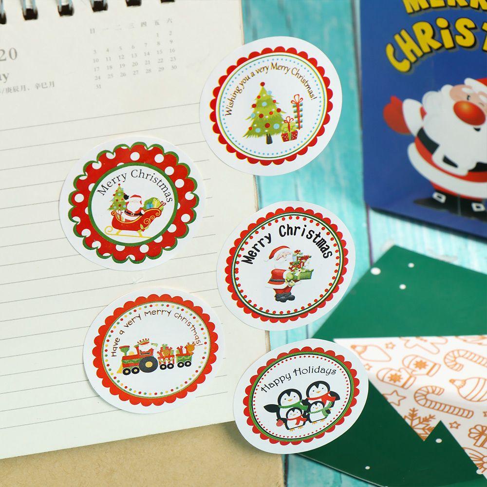 Cuộn 500 Sticker Dán Trang Trí Giáng Sinh