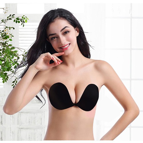 Miếng dán ngực cài trước siêu nâng ngực siêu dính, Áo dán chống tụt mặc đầm hở vai hở lưng hàng Cao Cấp chuẩn loại 1