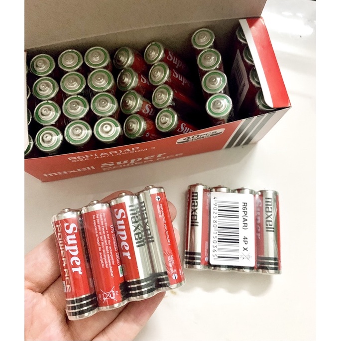 1 cặp Pin tiểu Maxell Super Power ACE size AA