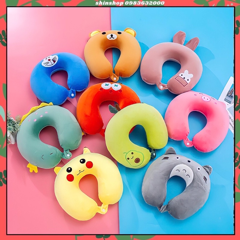 Gối chữ U kê cổ chống đau mỏi vai gáy dùng cho văn phòng du lịch quà tặng