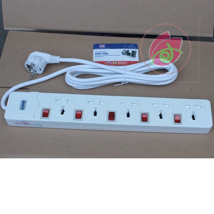 Ổ cắm nối dài MPE - 3 Mét - 2500W - AM5S