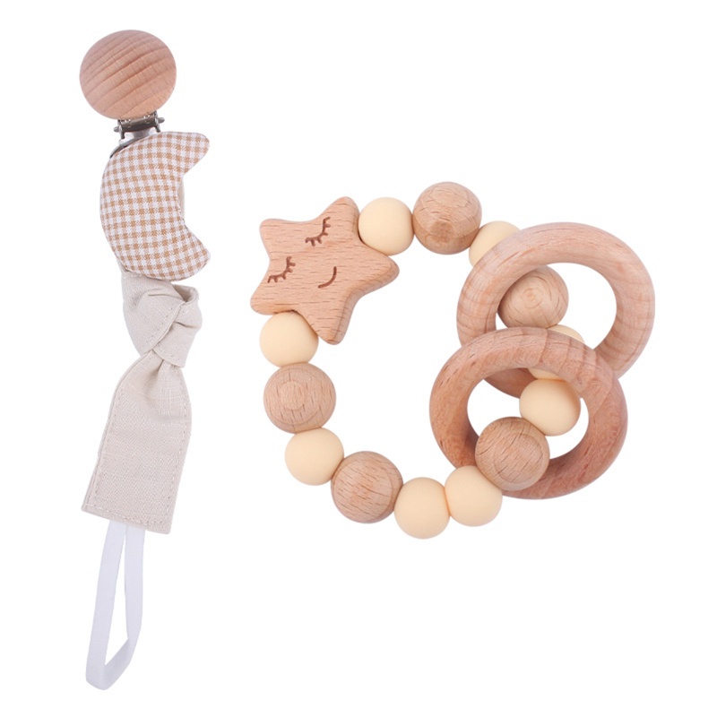 Đồ Chơi Ngậm Cắn Dạng Vòng Kẹp Dành Cho Bé