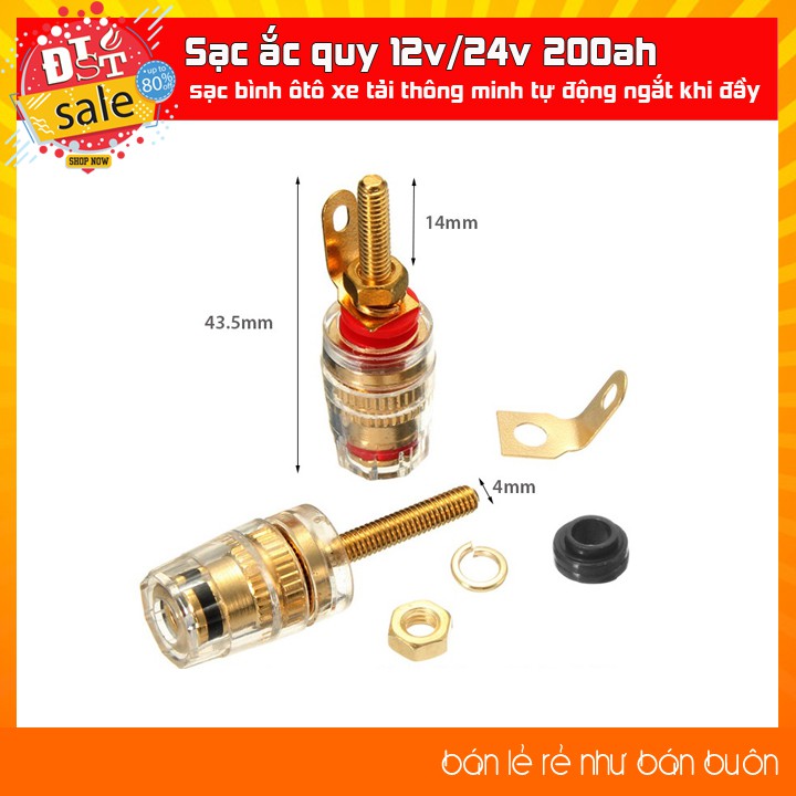 ✅  ⚡ Jack Bắp Chuối Mạ Vàng  4mm