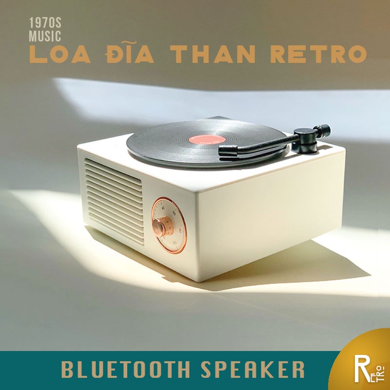 Loa Bluetooth Mini  Loa Bluetooth Retro X10 Giả Lập Đĩa Than Kết Nối Thẻ Nhớ MicroSD/USB AUX Bảo Hành 12 Tháng 1Đổi 1