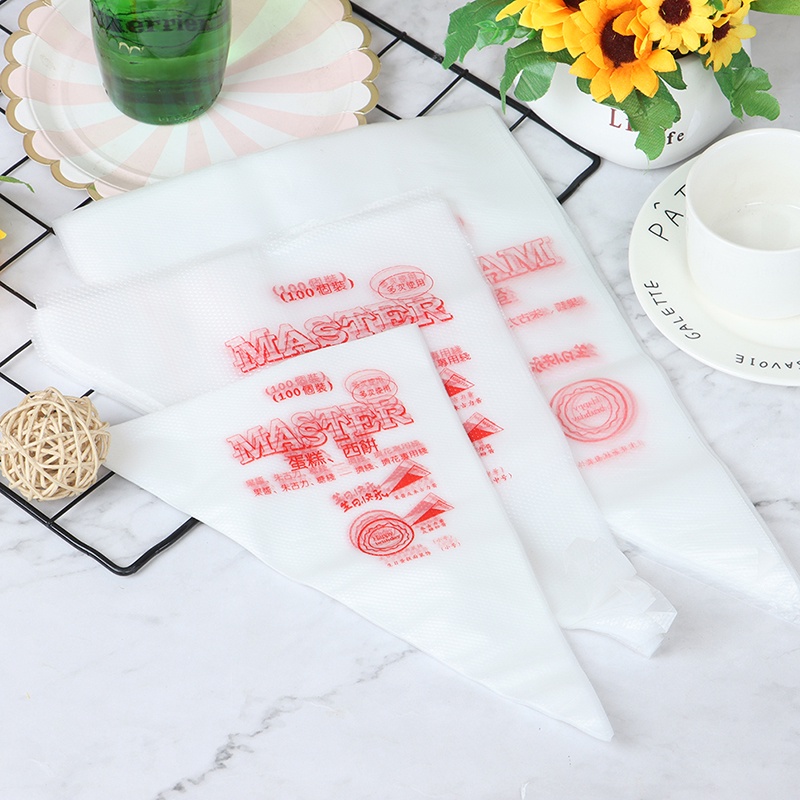 Set 20 Túi Đựng Kem Trang Trí Bánh Bằng Nhựa Cấp Thực Phẩm