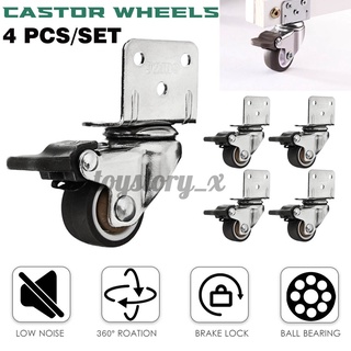 Set 4 bánh xe cao su chịu lực cho xe đẩy em bé