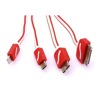 CÁP SẠC ĐIỆN THOẠI 4 ĐẦU RÚT GỌN (HÀNG CHÍNH HÃNG)
