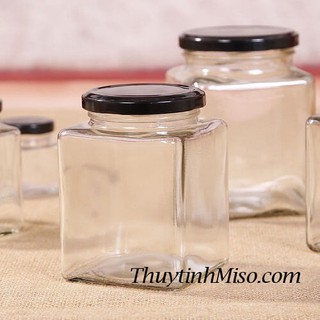 Hũ thủy tinh vuông 500ml