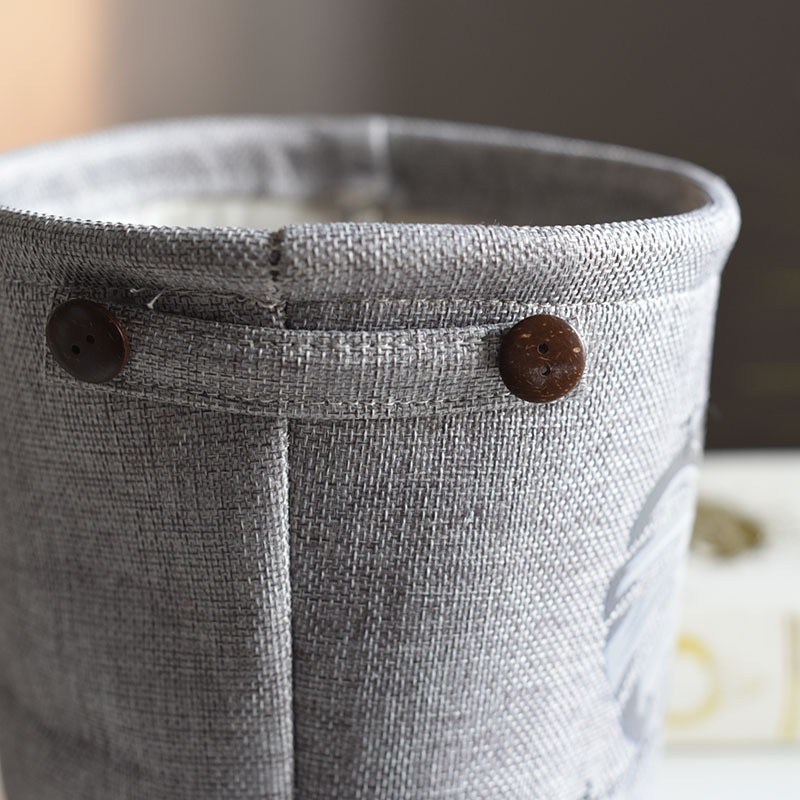 Chậu cây bằng vải bố linen có lót nilon trong, cao 20cm (loại dày dặn)