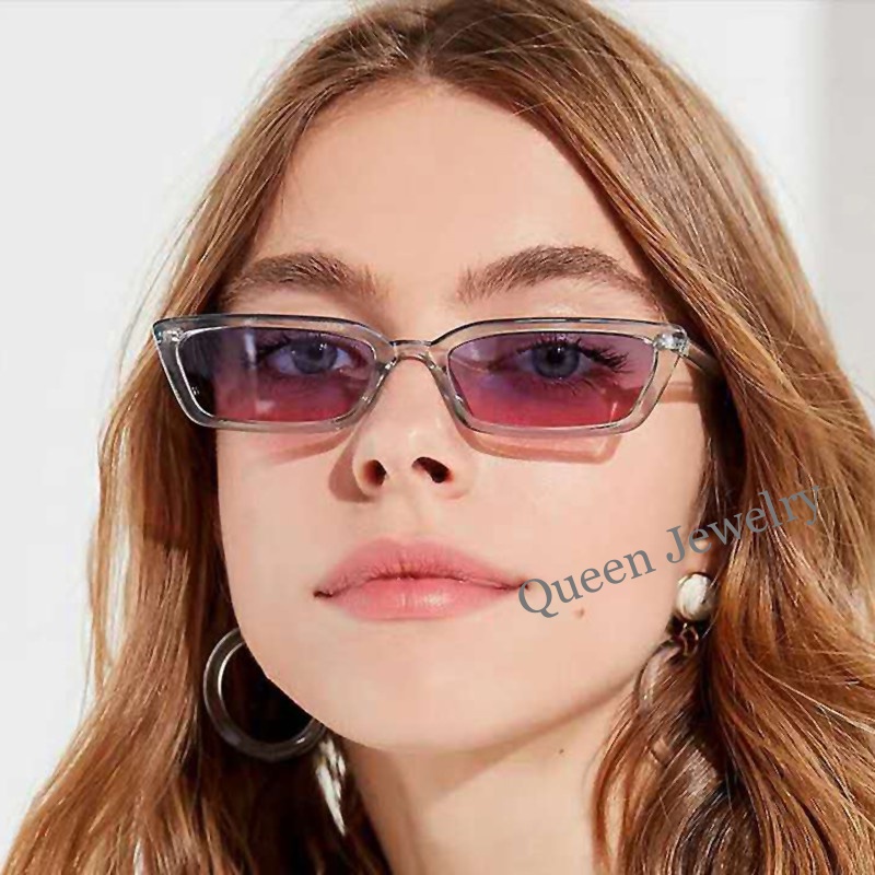 Kính Mát Gọng Kim Loại Tròng Màu Gradient Thời Trang Cho Nữ