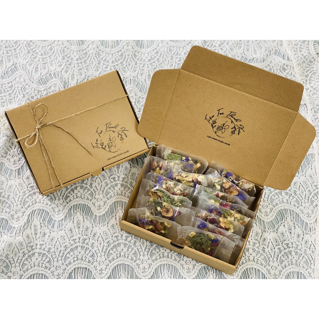 KHAI TÂM TRÀ -TRÀ HOA DƯỠNG TÂM, AN THẦN - Hộp Set 15 Gói