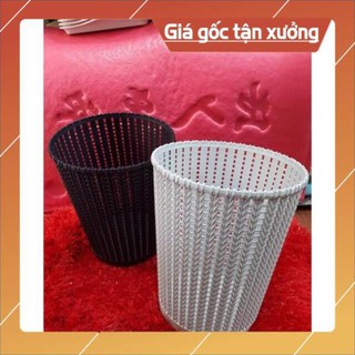 Sọt rác nhựa giả mây nhập khẩu đài Loan