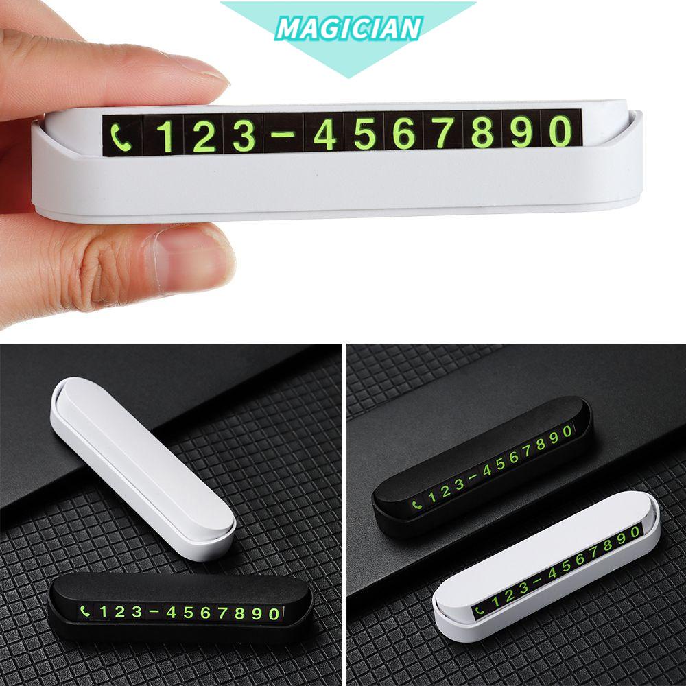 Thẻ số điện thoại đậu xe hơi tạm thời nhiều màu sắc tùy chọn
