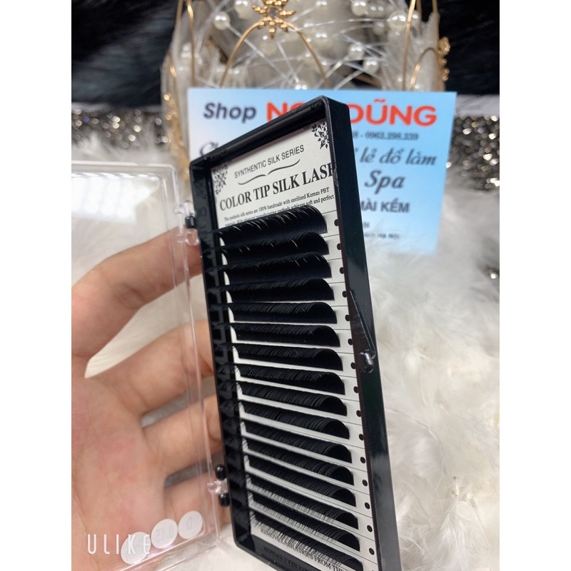 Mi color tip silk lash dày 0,15