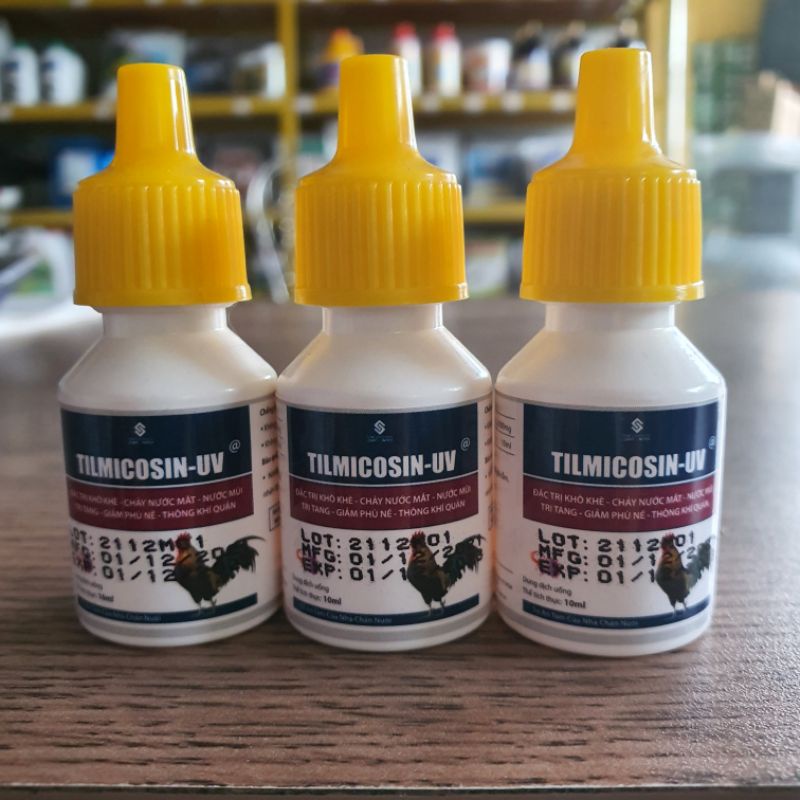 KHÒ KHÈ, CHẢY NƯỚC MẮT - TILMICOSIN UV - 10ML