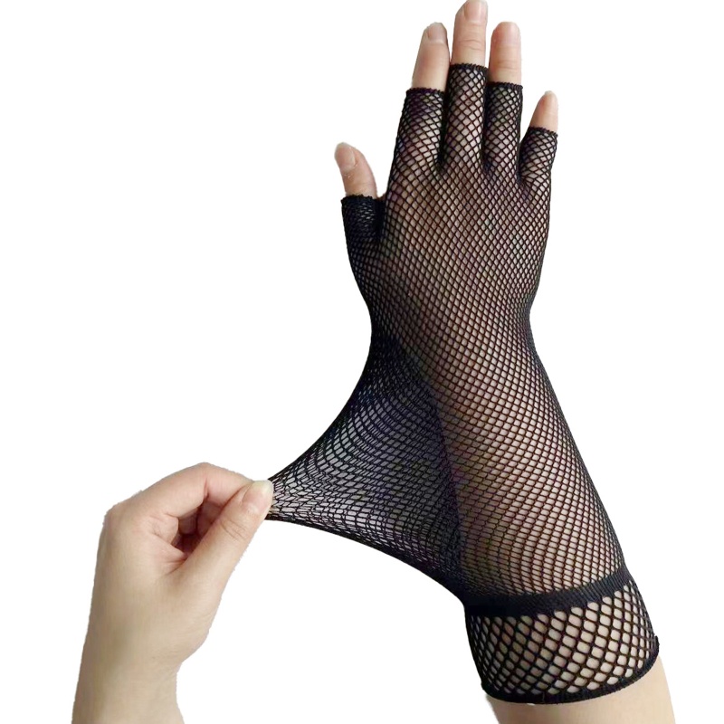 Găng Tay Lưới Hở Ngón Thời Trang Mùa Hè