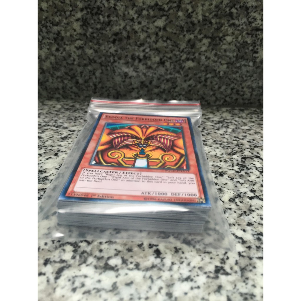 Bài in Yugioh Exodia 36 lá in 2 mặt  Gbds