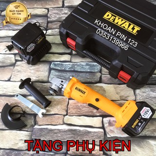 Máy mài, máy cắt pin Dewalt không chổi than pin 15 cell dung lượng khủng