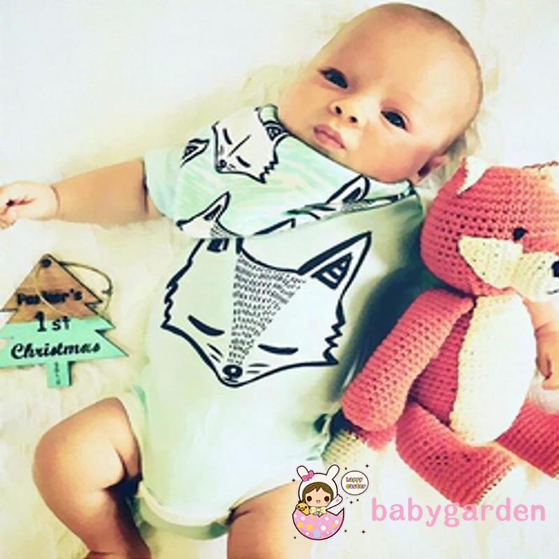 Áo liền quần tay ngắn in hình con vật xinh xắn cho bé