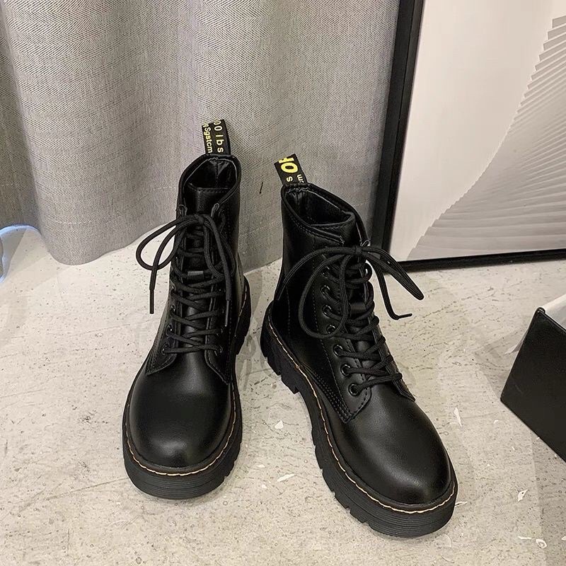 Giày Bốt Cổ Lửng Martin Dây Thắt Phong Cách Hàn Quốc | BigBuy360 - bigbuy360.vn