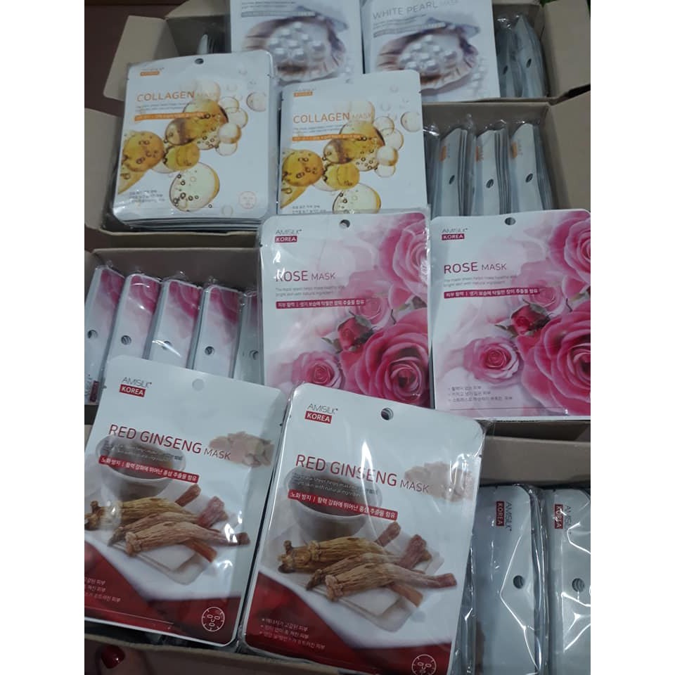 1 GÓI TO (10 MIẾNG) MẶT NẠ CHỐNG LÃO HÓA CAO CẤP TINH CHẤTCOLLAGEN HÀN QUỐC CAO CẤP