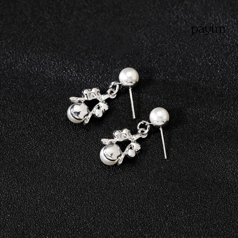 【❥(^ _-) Bộ Trang Sức Gồm Vòng cổ / Bông Tai / Vòng Tay Đính Ngọc Trai Giả