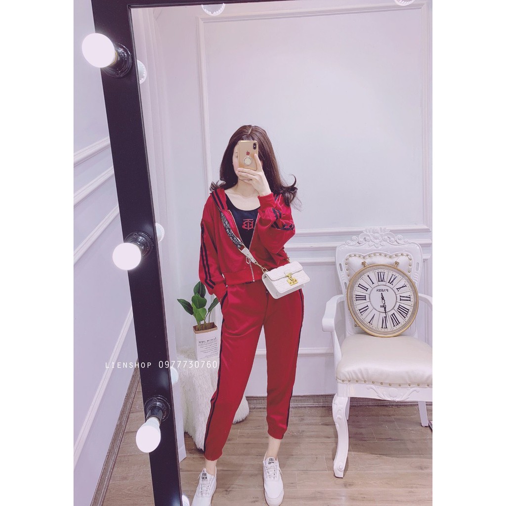 Đồ bộ thể thao nữ kèm áo trong thêu B | BigBuy360 - bigbuy360.vn