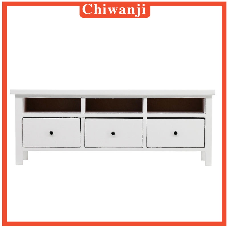 Mô Hình TV Có Ngăn Kéo Dùng Trang Trí Nhà Búp Bê 1: 12