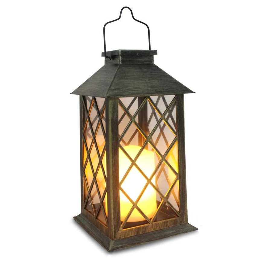 Đèn LED năng lượng mặt trời thiết kế phong cách đèn lồng nến