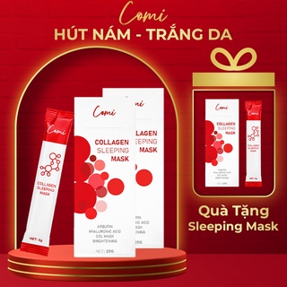 Combo 10 hộp nước uống collagen dâu tây Comi, giúp da trắng sáng mờ nám