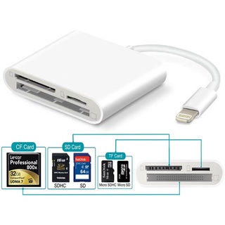 Đầu đọc thẻ 3 in 1 TF, SD, CF cho Iphone, Ipad