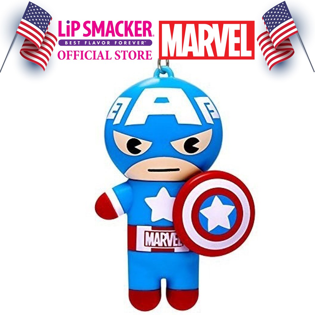 Son Lip Smacker Siêu Anh Hùng Marvel (4g) – Đội trưởng Mỹ Captain America