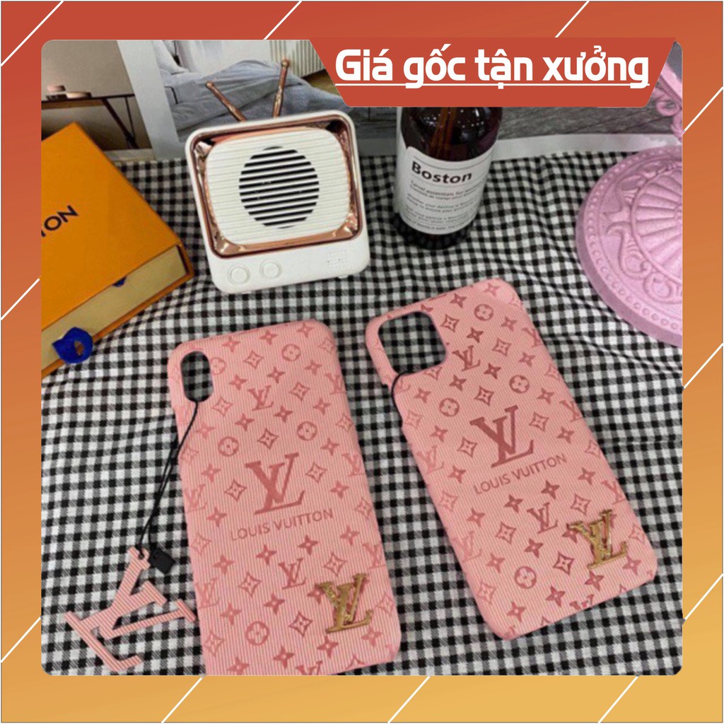 [Siêu rẻ] Ốp lưng da LV hồng cho iPhone