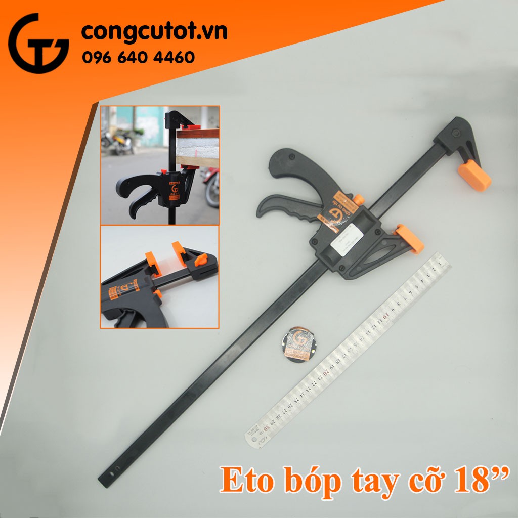 Eto kẹp bàn, kẹp gỗ, cảo kẹp nhanh 18&quot; độ mở 457mm