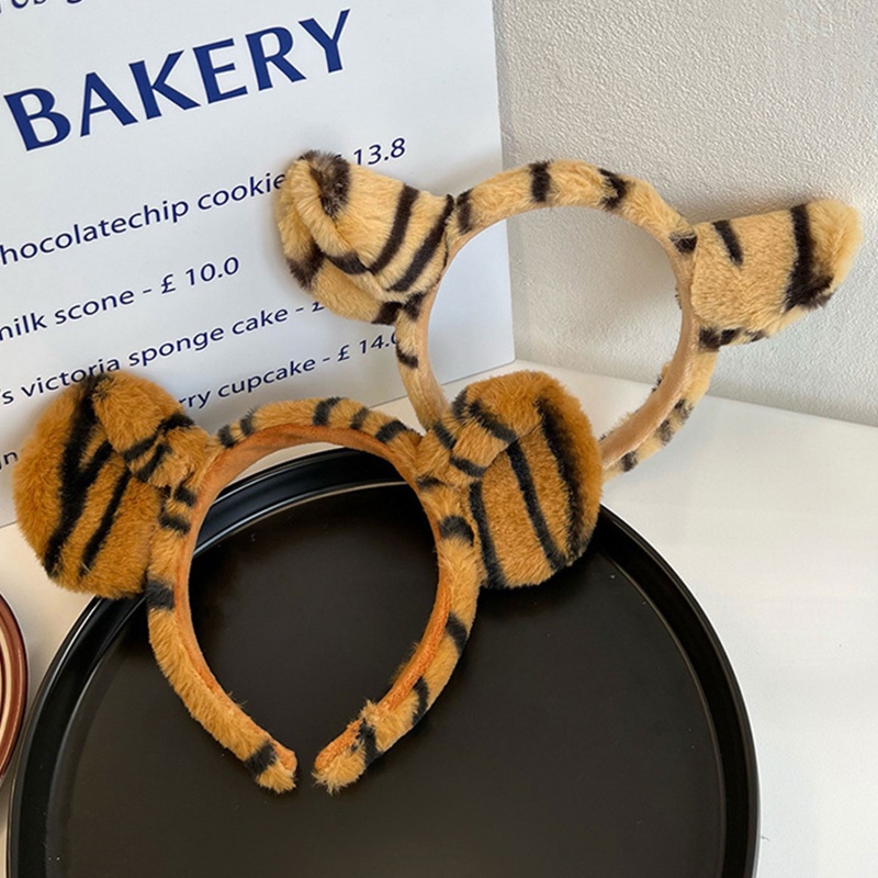 Kẹp Tóc Tai Hổ Phối Lông Dễ Thương Dùng Hóa Trang Halloween