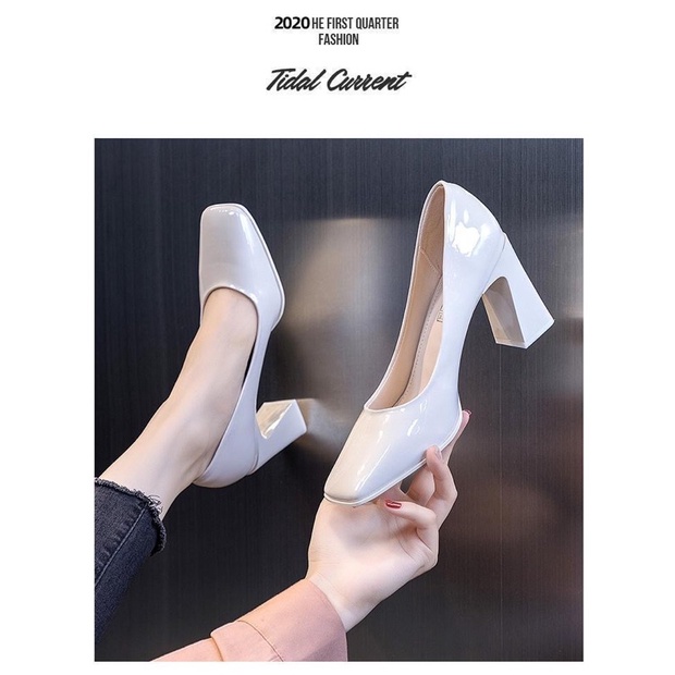 Giày Cao Gót , Guốc Trơn 7 Phân Hàng Quảng Châu