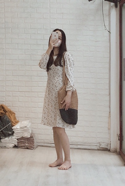 [HÀNG MỚI VỀ] Váy hoa nhí trắng vintage | BigBuy360 - bigbuy360.vn