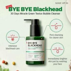 Sữa Rửa Mặt Sủi Bọt Loại Bỏ Mụn Đầu Đen Some By Mi Bye Bye Blackhead 30 Days Miracle Green Tea Tox Bubble Cleanser 120g | BigBuy360 - bigbuy360.vn
